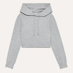 Aritzia Sunday Best Bovary T-Shirt Pullover Hoodie | Cropped, Waffle Knit Hoodie